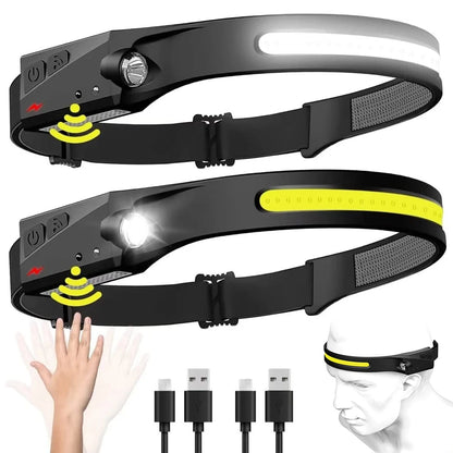 LED Headlamp (Motion Sensor On/Off)